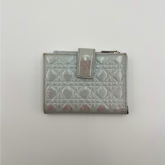Light Blue Lady Dior Wallet - Picture 3 of 8